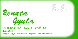 renata gyula business card